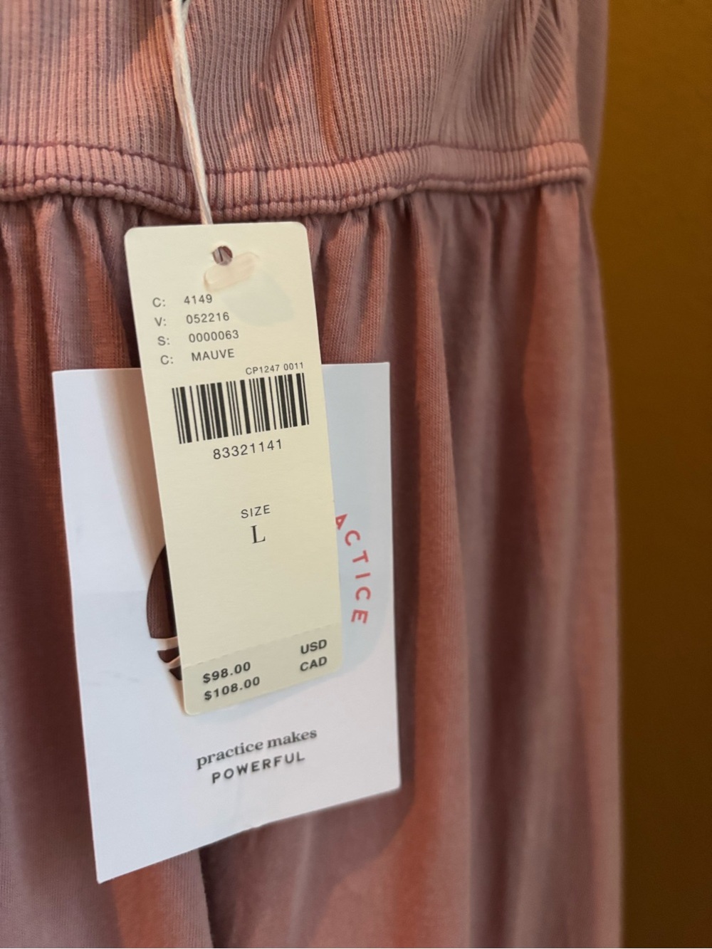Daily Practise by Anthropologie blush colored dress. NWT. Large - Picture 13 of 15